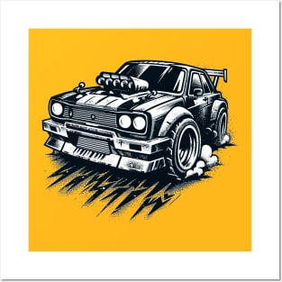 Cartoon car Posters and Art